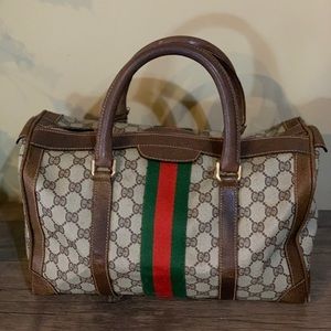 GUCCI Boston Coated Canvas